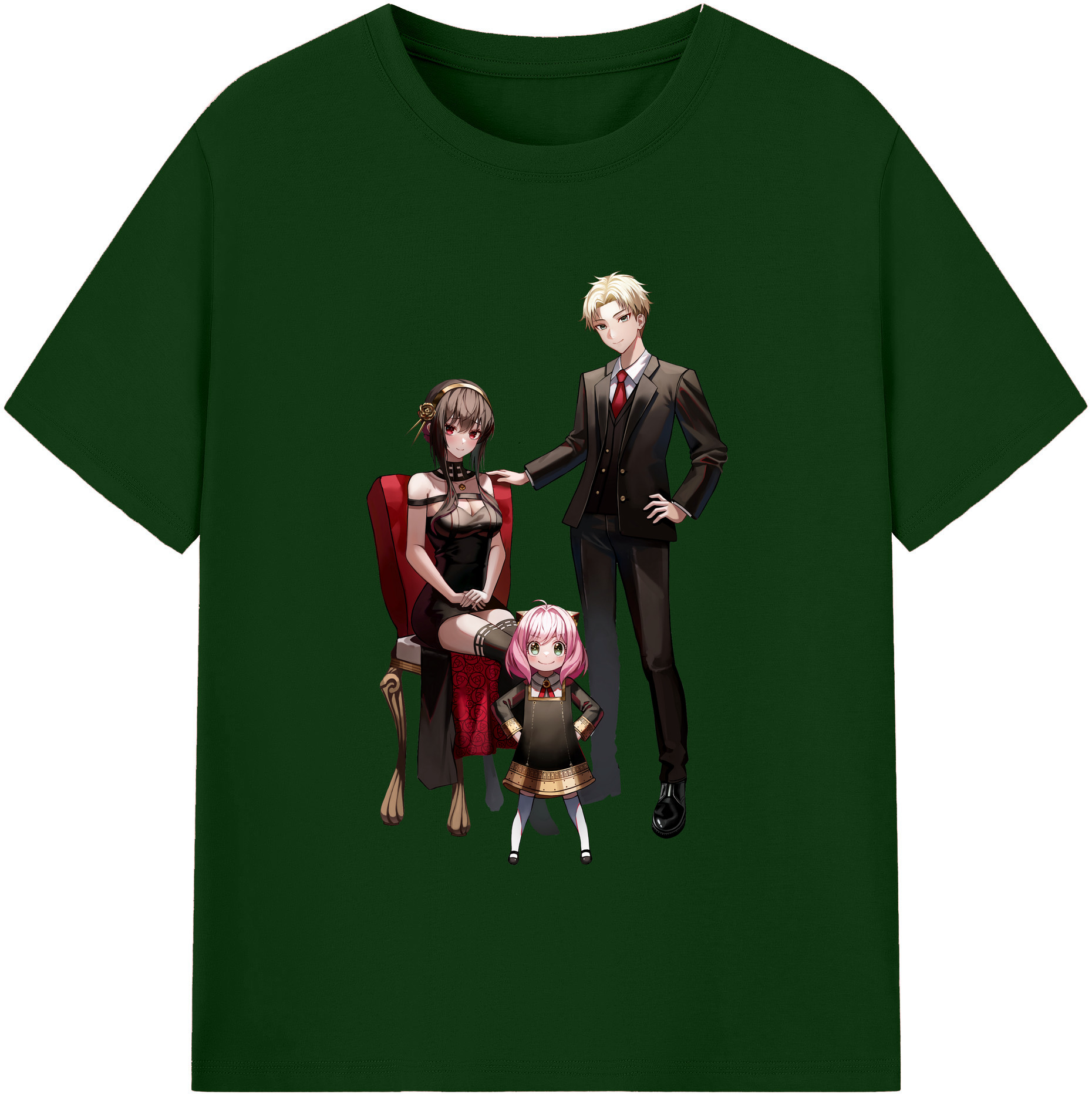 （画像用） SPY×FAMILY间谍家家酒 綿100％半袖Tシャツ（フロントプリント）